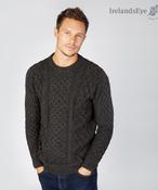 Unisex Heavyweight Aran Sweater - Graphite - XS