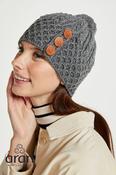 Aran Hat with Pom Pom - Charcoal image