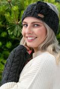 Aran Cable Headband Charc