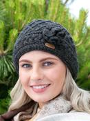 Aran Trellis Pullon Hat Charcoal image