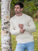 Unisex Heavyweight Aran Sweater Natural - Natural / XL