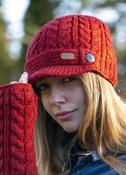 Erin Peak Cable Knit Hat Red image