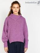 Slouchy Funnel Neck Sweater Lilac - XS