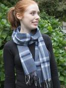 Extra Fine Merino Wool Blue, Cream and Black
