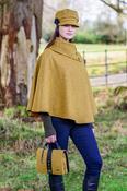 Mucros Tweed Poncho - Mustard image