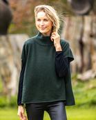 Merino Wool and Cashmere Short Sleeve Sweater Olive image