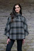 Irish Tweed Poncho Grey Mix Col : 21 image