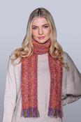 Mohair Viscose Scarf Orange Mix image