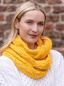 100% Merino Wool Infinity Scarf  Yellow image