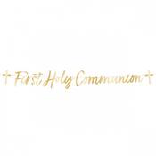 Botanical Celebration 'First Holy Communion' Letter Banner - 1.6m - Confirmation