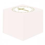 Pink Botanical Cross Favour Boxes - Communion Party Pink