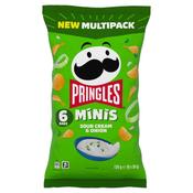 Pringles Minis Sour Cream &amp; Onion – 6 x 20g Multipack | Bite‑Sized Crisps