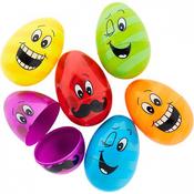 Large Funny Face Fillable Eggs | Easter | Easter Egg Hunt image