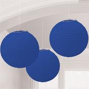 Royal Blue Paper Lantern Decorations | Party Decorations image