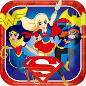 DC Super Hero Girls - 23cm Square Paper Party Plates | Party Accessories