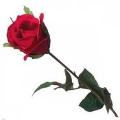 Luxury Long Stem Silk Red Rose - 59cm | Valentines | Party