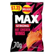 Walkers Max Strong Hot Chicken WIngs Flavour