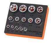 Franklin XF 14 piece E-Torx Socket Set 1/4" 3/8" 1/2" drive image