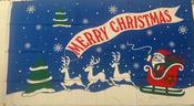 CHRISTMAS 5FT X 3FT FLAG - SANTA