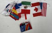 WORLD CUP BUNTING - 12" X 18" FLAGS