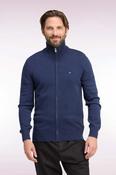 Eden Park - Wool Blend Full Zip Cardigan, Blue