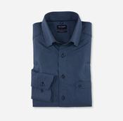OLYMP - Luxor Modern Fit, Under Button Down, Cheque Blue image