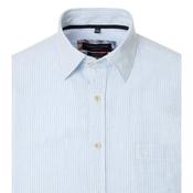 Casa Moda - Short Sleeve Linen Shirt, Blue Stripe