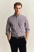 GANT - Reg Poplin Check Shirt, Deep Grape Vine