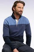Eden Park - Knitted Long Sleeved Jersey, Tricolour Blue image