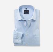 OLYMP - Luxor Modern Fit Business Shirt Global Kent, Bleu Check image