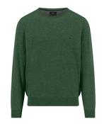 Fynch Hatton - Merino Cashmere, Crew Neck, Dark Leaf