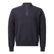 Musto - Salcombe Zip Neck Knit, Navy.
