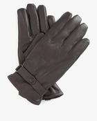 Barbour - Burnished Leather Thinsulate Gloves, Brown