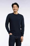 Eden Park - Honeycomb Cotton Round Neck, Navy image