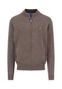 Fynch Hatton - Full-Zip Knitted Sweater, Earth