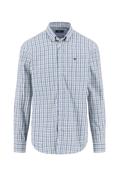Fynch Hatton - Check Pattern Cotton Shirt, Fern