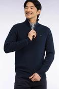Eden Park - Honeycomb Cotton Quarter-Zip, Navy
