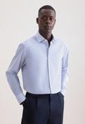 Seidensticker - Regular Fit Business Shirt, Mid-Blue Striped image