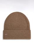 Eden Park - Wool Blend Ribbed Beanie, Coffee Beige