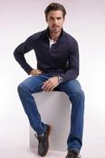 Eden Park - Long-sleeved Cotton Jersey, Navy image