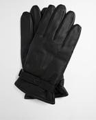Barbour - Burnished Leather Thinsulate Gloves, Black