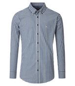 Casa Moda - Casual Fit Shirt, Gingham, Green-Blue