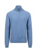 Fynch Hatton - Half Zip Knit Jumper, Cloud Blue (XXL Only) image