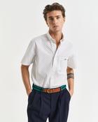 GANT - Reg Micro Print Short Sleeve Shirt, Eggshell image