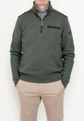 Bugatti - Knit Half Zip, Green