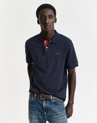 Gant - Contrast Collar Pique SS Rugger, Evening Blue image