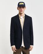 GANT - Slim Herringbone Suit Blazer, Navy