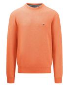 Fynch Hatton - O-Neck Structure Sweater, Papaya