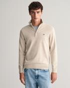 GANT -  Classic Cotton Half Zip, Light Beige