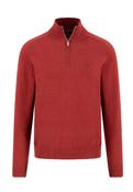 Fynch Hatton - Sweater With Zip, Garnet Red